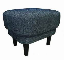 Öronlapps Jackie fåtölj med pall belmond X124 svart