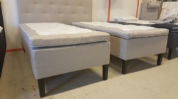 Luna ramsäng 90*200 cm inari 91 ljusgrå Latex bm medium