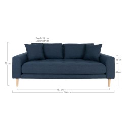 Lido 2,5 Seater Sofa