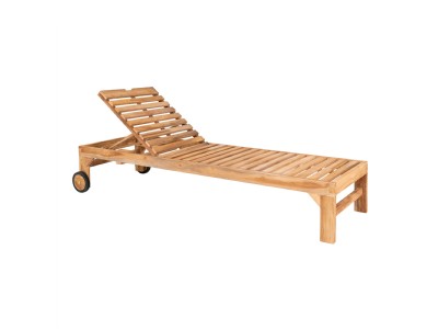 Andorra Teak Sunlounger