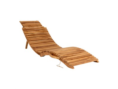 Arrieta Teak Sunlounger